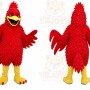 Red Bird Mascot Costume with Custom Logo