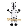 White Zebra Mascot Costume with Custom Logo White Zebra Mascot Costume with Custom Logo