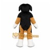 Black Dog Mascot Costume with Custom Logo Black Dog Mascot Costume with Custom Logo
