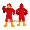 Red Bird Mascot Costume with Custom Logo