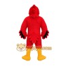 Red Bird Mascot Costume with Custom Logo