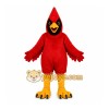 Red Bird Mascot Costume with Custom Logo