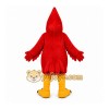 Red Bird Mascot Costume with Custom Logo
