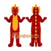 Red Dragon Mascot Costume with Custom Logo Red Dragon Mascot Costume with Custom Logo