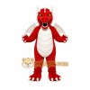 Red Dragon Mascot Costume with Custom Logo Red Dragon Mascot Costume with Custom Logo