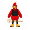 Red Bird Mascot Costume with Custom Logo