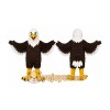 Black Eagle Mascot Costume with Custom Logo Black Eagle Mascot Costume with Custom Logo