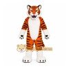 Orange Tiger Mascot Costume with Custom Logo Orange Tiger Mascot Costume with Custom Logo