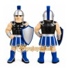 Blue Roman Warrior Mascot Costume with Custom Logo Blue Roman Warrior Mascot Costume with Custom Logo
