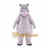 Gray Hippo Mascot Costume with Custom Logo Gray Hippo Mascot Costume with Custom Logo
