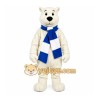 White Bear Mascot Costume with Custom Logo White Bear Mascot Costume with Custom Logo