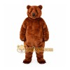 Brown Bear Mascot Costume with Custom Logo Brown Bear Mascot Costume with Custom Logo