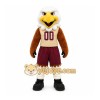 Brown Eagle Mascot Costume with Custom Logo