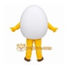 White Egg Mascot Costume with Custom Logo White Egg Mascot Costume with Custom Logo