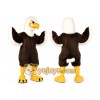 Brown Eagle Mascot Costume with Custom Logo