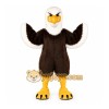Brown Eagle Mascot Costume with Custom Logo