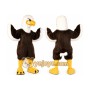 Brown Eagle Mascot Costume with Custom Logo