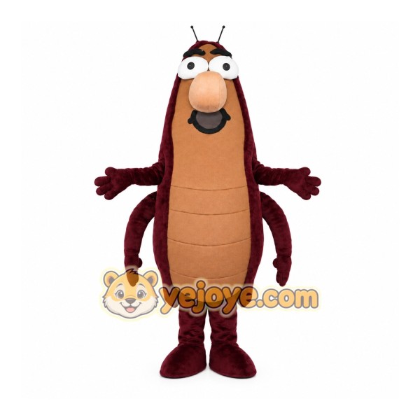 Brown Insect Mascot Costume with Custom Logo Brown Insect Mascot Costume with Custom Logo