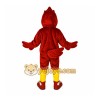 Red Bird Mascot Costume with Custom Logo