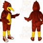 Red Bird Mascot Costume with Custom Logo