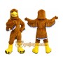 Brown Bird Mascot Costume with Custom Logo