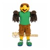 Brown Bird Mascot Costume with Custom Logo Brown Bird Mascot Costume with Custom Logo