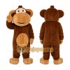 Brown Monkey Mascot Costume with Custom Logo Brown Monkey Mascot Costume with Custom Logo