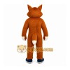 Brown Fox Mascot Costume with Custom Logo Brown Fox Mascot Costume with Custom Logo