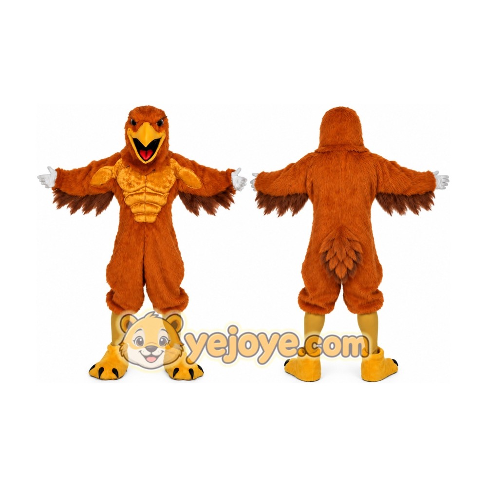 Orange Bird Mascot Costume with Custom Logo Orange Bird Mascot Costume with Custom Logo