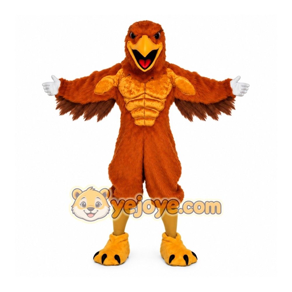 Orange Bird Mascot Costume with Custom Logo Orange Bird Mascot Costume with Custom Logo