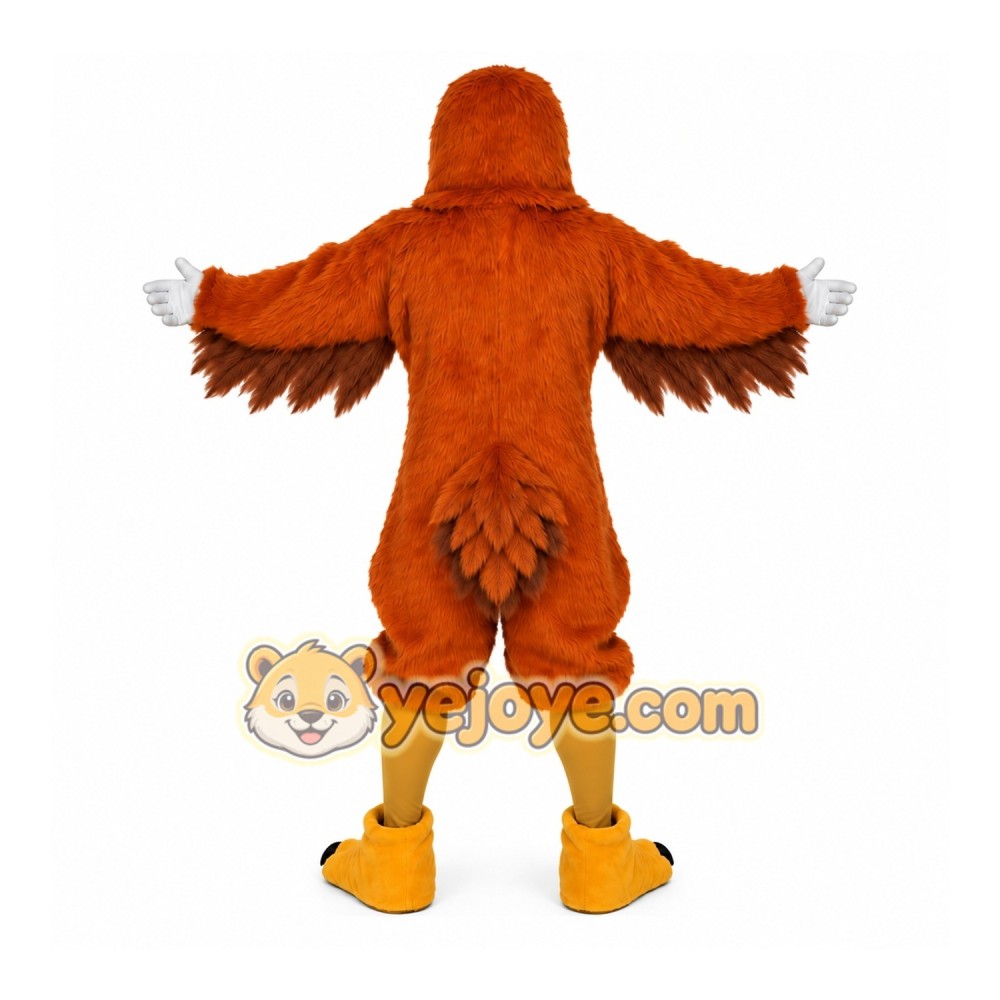 Orange Bird Mascot Costume with Custom Logo Orange Bird Mascot Costume with Custom Logo