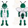 Green Insect Mascot Costume with Custom Logo