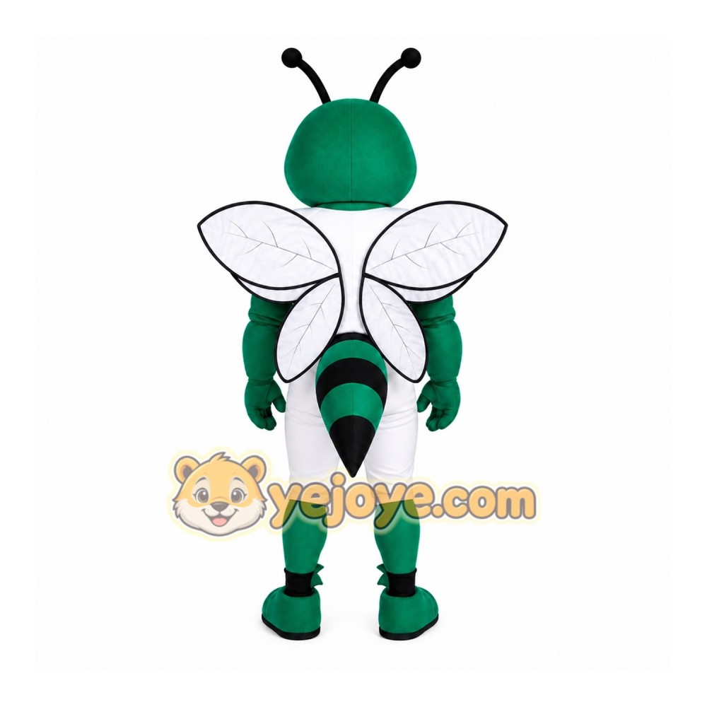 Green Insect Mascot Costume with Custom Logo Green Insect Mascot Costume with Custom Logo