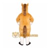 Brown Horse Mascot Costume with Custom Logo