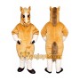Brown Horse Mascot Costume with Custom Logo