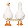 White Bird Mascot Costume with Custom Logo
