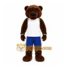 Brown Bear Mascot Costume with Custom Logo Brown Bear Mascot Costume with Custom Logo