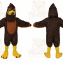 Brown Bird Mascot Costume with Custom Logo