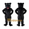Black Panther Mascot Costume with Custom Logo Black Panther Mascot Costume with Custom Logo