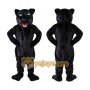 Black Panther Mascot Costume with Custom Logo