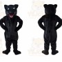 Black Panther Mascot Costume with Custom Logo