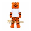 Orange Tiger Mascot Costume with Custom Logo Orange Tiger Mascot Costume with Custom Logo