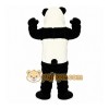 Black Panda Mascot Costume with Custom Logo Black Panda Mascot Costume with Custom Logo
