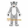 White Tiger Mascot Costume with Custom Logo White Tiger Mascot Costume with Custom Logo