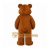 Brown Bear Mascot Costume with Custom Logo