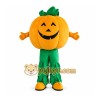 Orange Pumpkin Mascot Costume with Custom Logo