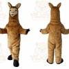 Brown Llama Mascot Costume with Custom Logo