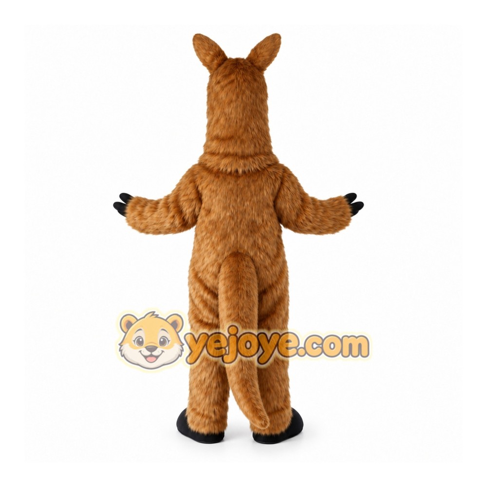 Brown Llama Mascot Costume with Custom Logo Brown Llama Mascot Costume with Custom Logo