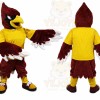 Red Bird Mascot Costume with Custom Logo