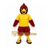Red Bird Mascot Costume with Custom Logo Red Bird Mascot Costume with Custom Logo